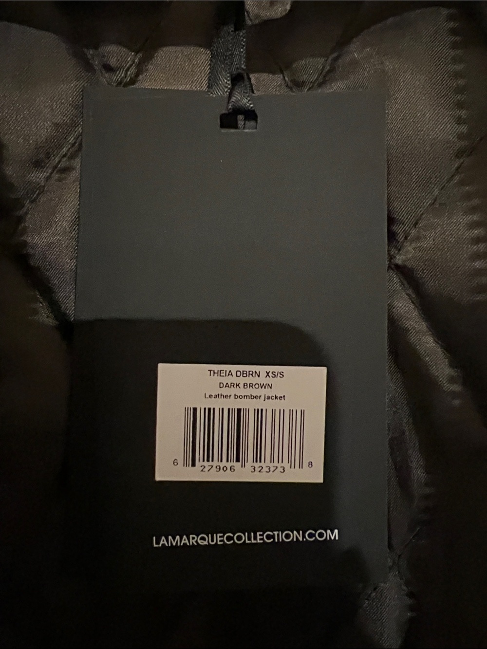 NWT! Lamarque Theia Brown Leather Bomber Jacket - Picture 2 of 7